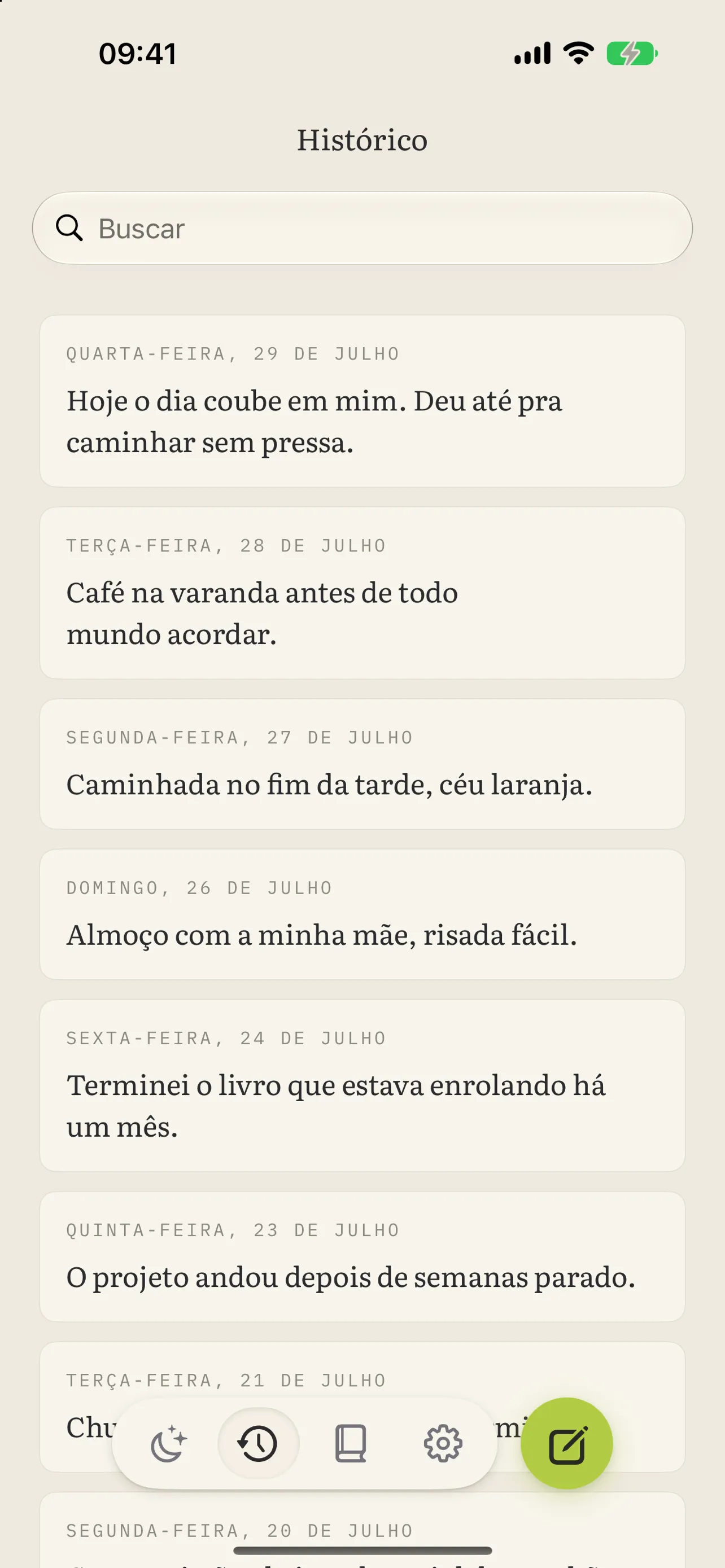 Diário BLA: historico
