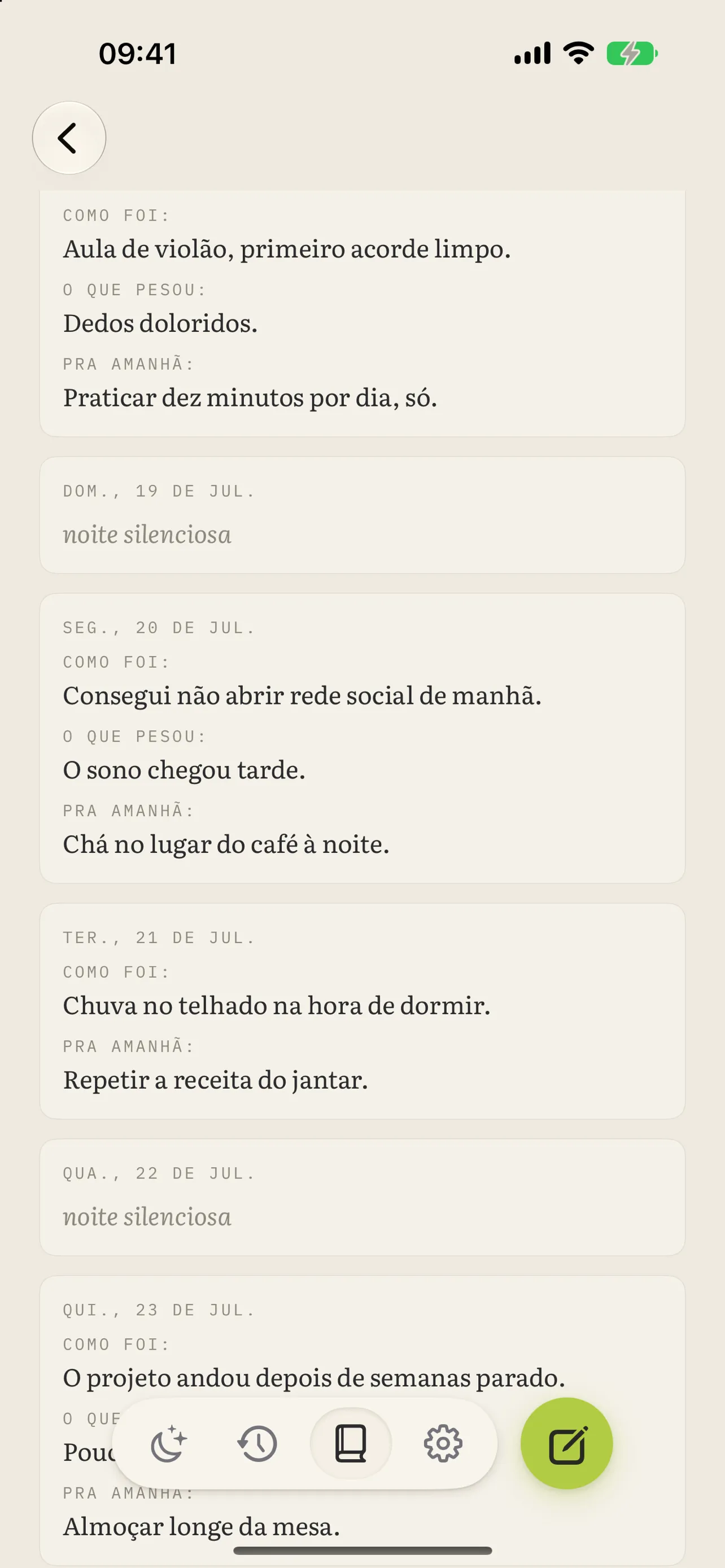 Um capítulo mensal do Diário BLA
