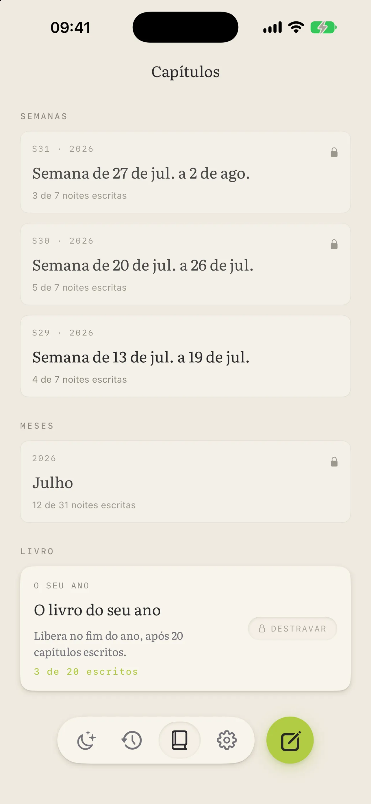 Diário BLA: capitulos e livro