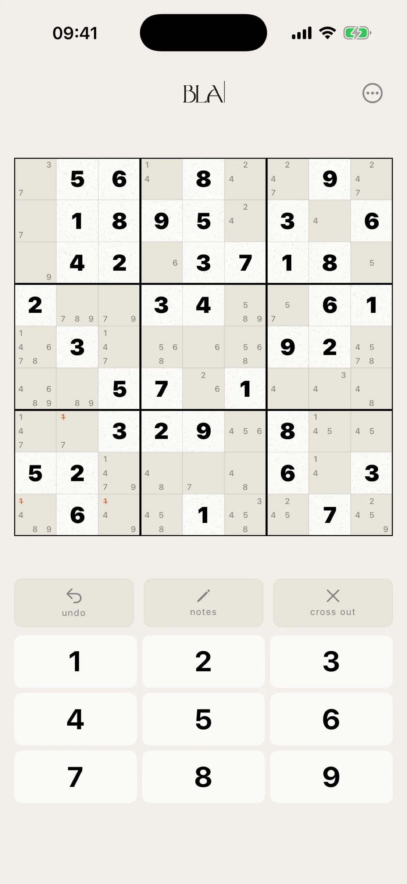 Sudoku BLA in English, screenshot 10 of 13
