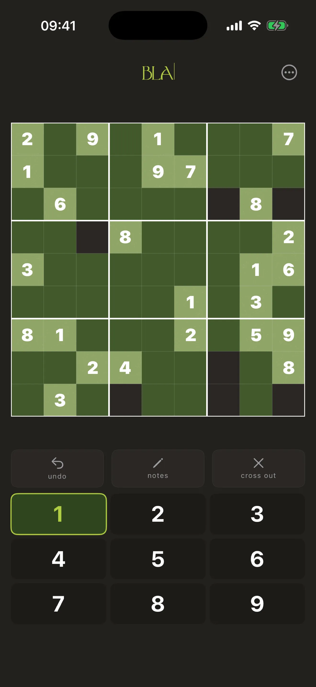 Sudoku BLA in English, screenshot 12 of 13